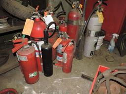 12 fire extinguishers-all together