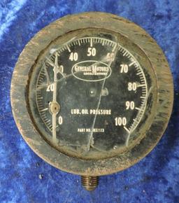 GM locomotive lube oil gauge