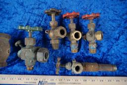 Assorted Brass Site Glass Valves, Brass Check Valves