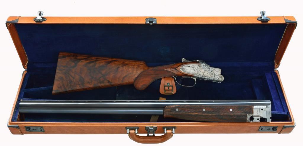 SPECTACULAR ANGELO BEE ENGRAVED BROWNING