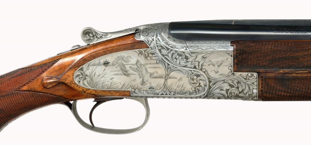 SPECTACULAR ANGELO BEE ENGRAVED BROWNING