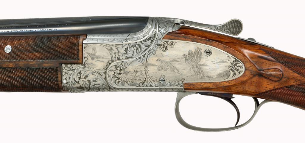 SPECTACULAR ANGELO BEE ENGRAVED BROWNING
