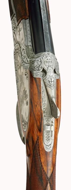 SPECTACULAR ANGELO BEE ENGRAVED BROWNING