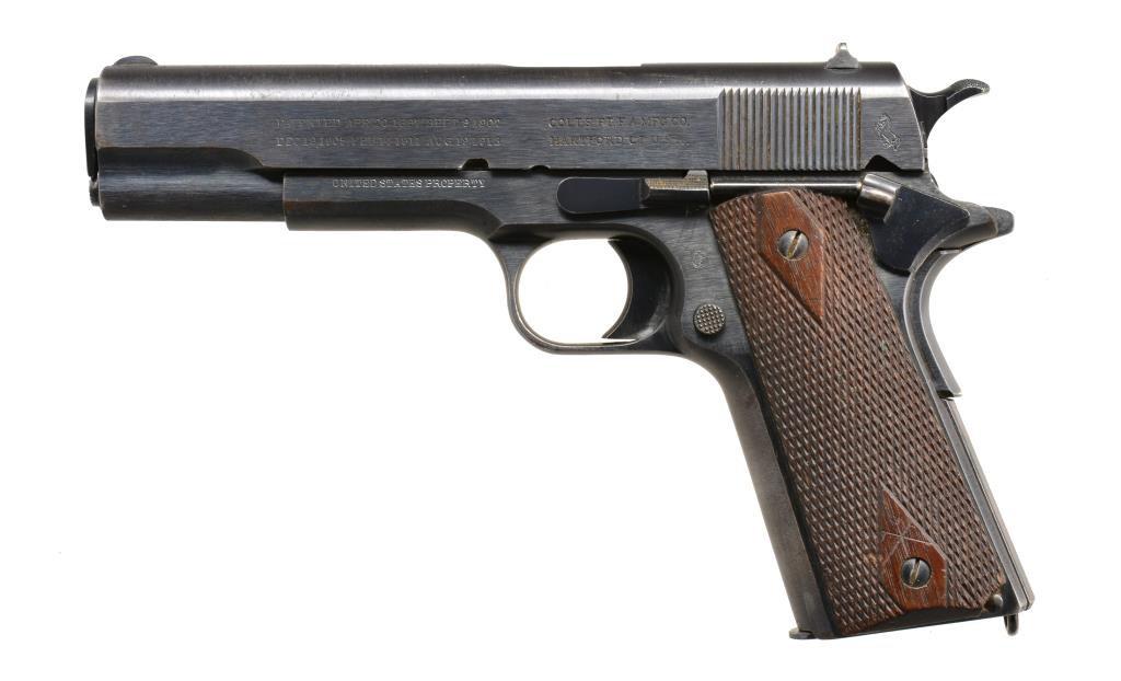 COLT MODEL 1911 SEMI AUTO PISTOL & SEDGLEY 22/45