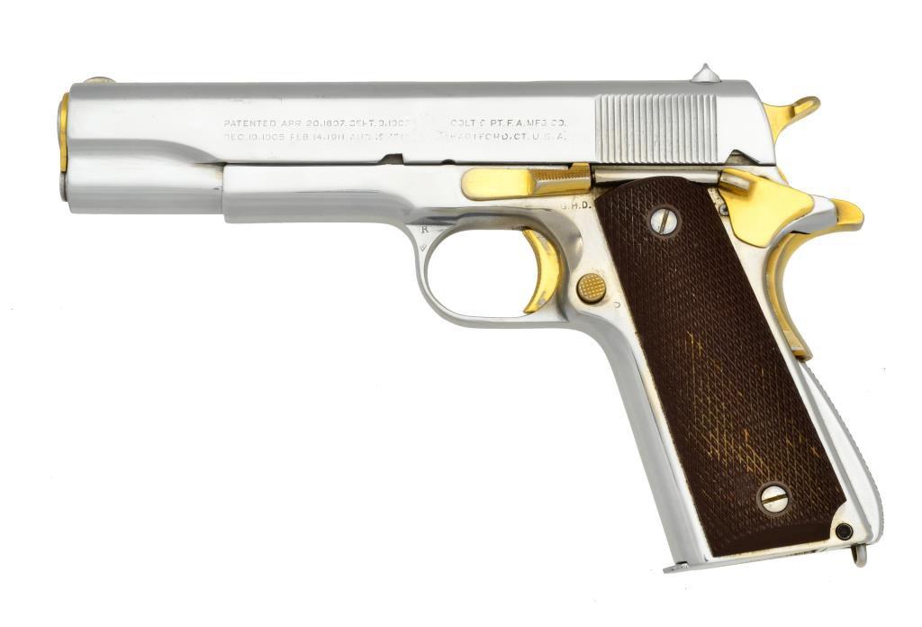 COLT CUSTOM MODEL 1911 A1 SEMI AUTO PISTOL.