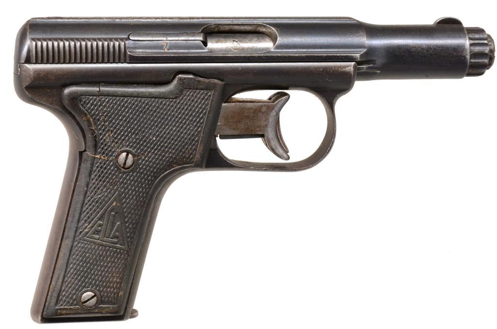 S# 7 ECIA MODEL 1930 PROTOTYPE SEMI AUTO PISTOL.