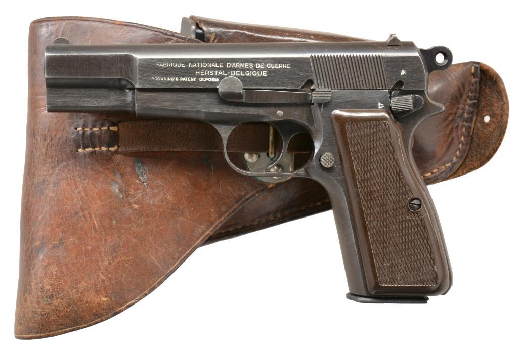 WARTIME FN FIXED SIGHT HI POWER SEMI AUTO PISTOL