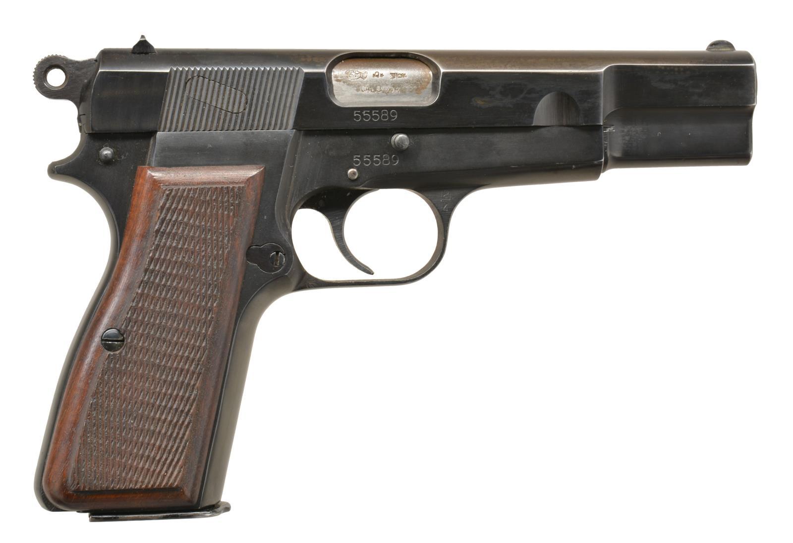 FN EARLY POST WAR HI POWER SEMI AUTO PISTOL.