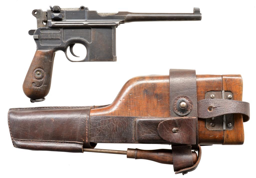 MAUSER WARTIME MILITARY RED 9 SEMI AUTO PISTOL.