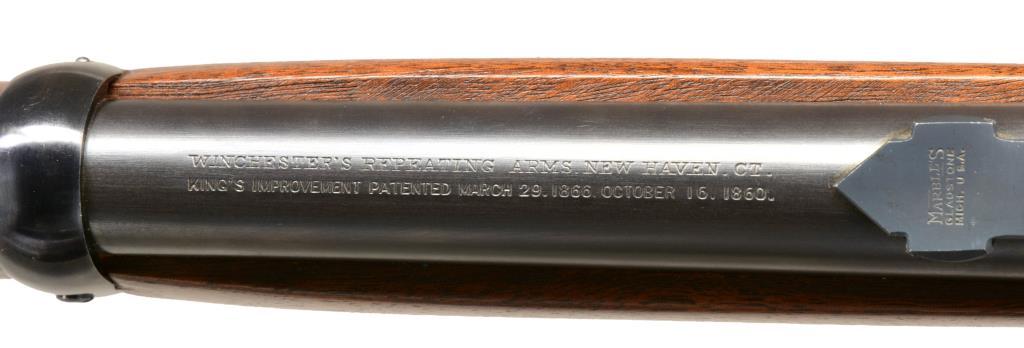 VERY LATE WINCHESTER 1873 LEVER ACTION CARBINE.