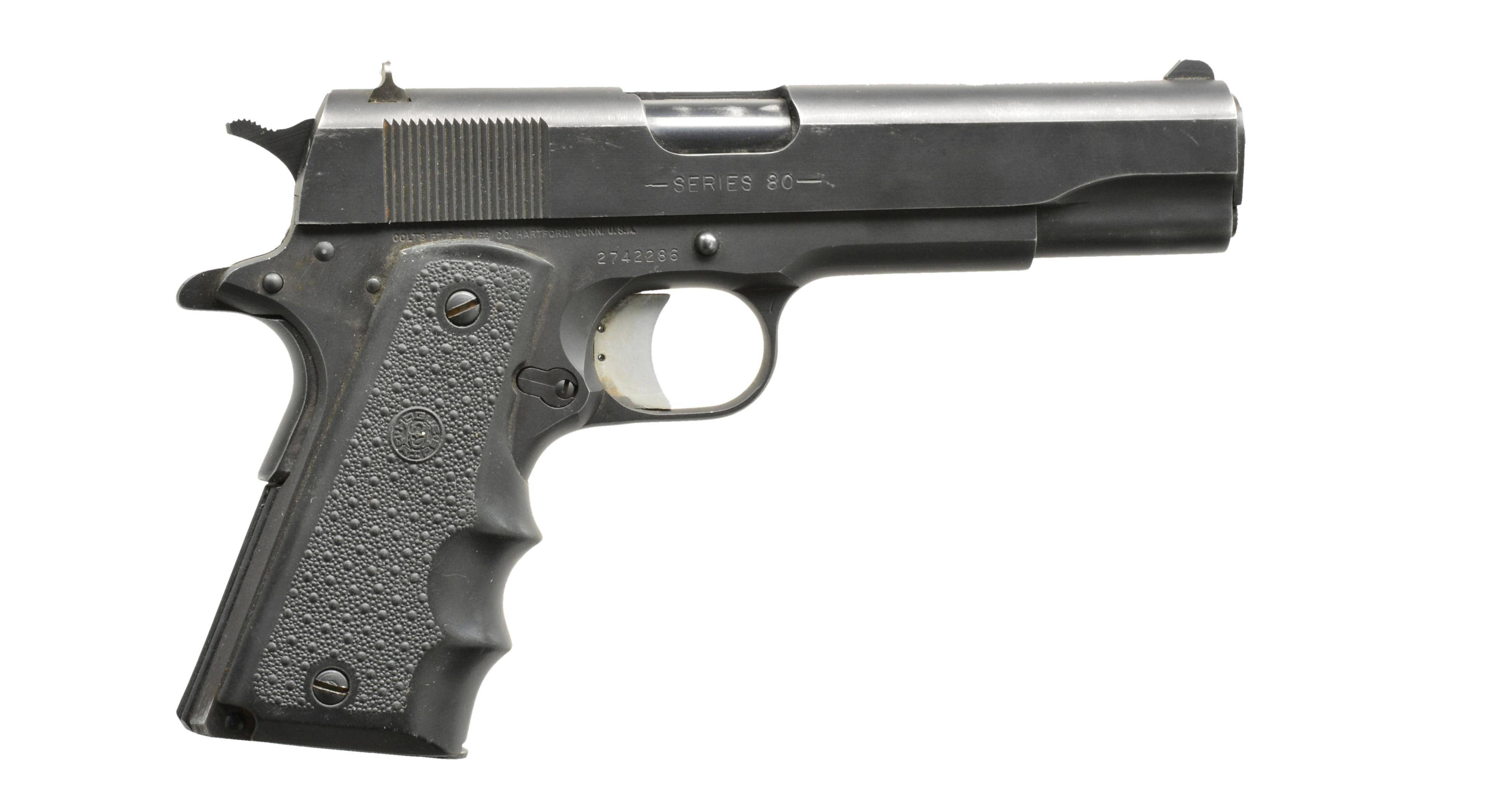 COLT 1991 A1 SERIES 80 SEMI AUTO PISTOL.