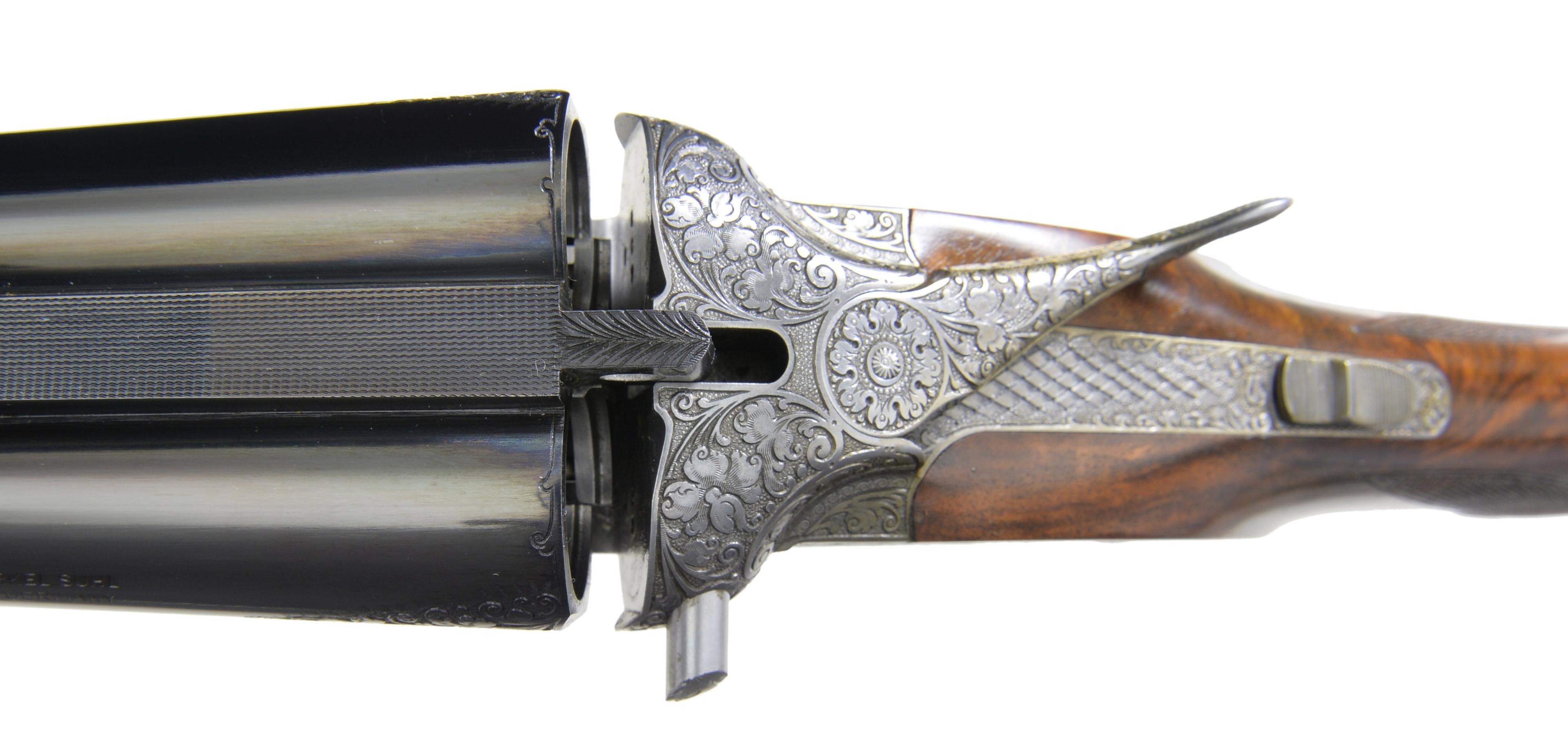 MERKEL MODEL 122 SPECIAL SHOW GUN SXS SHOTGUN.