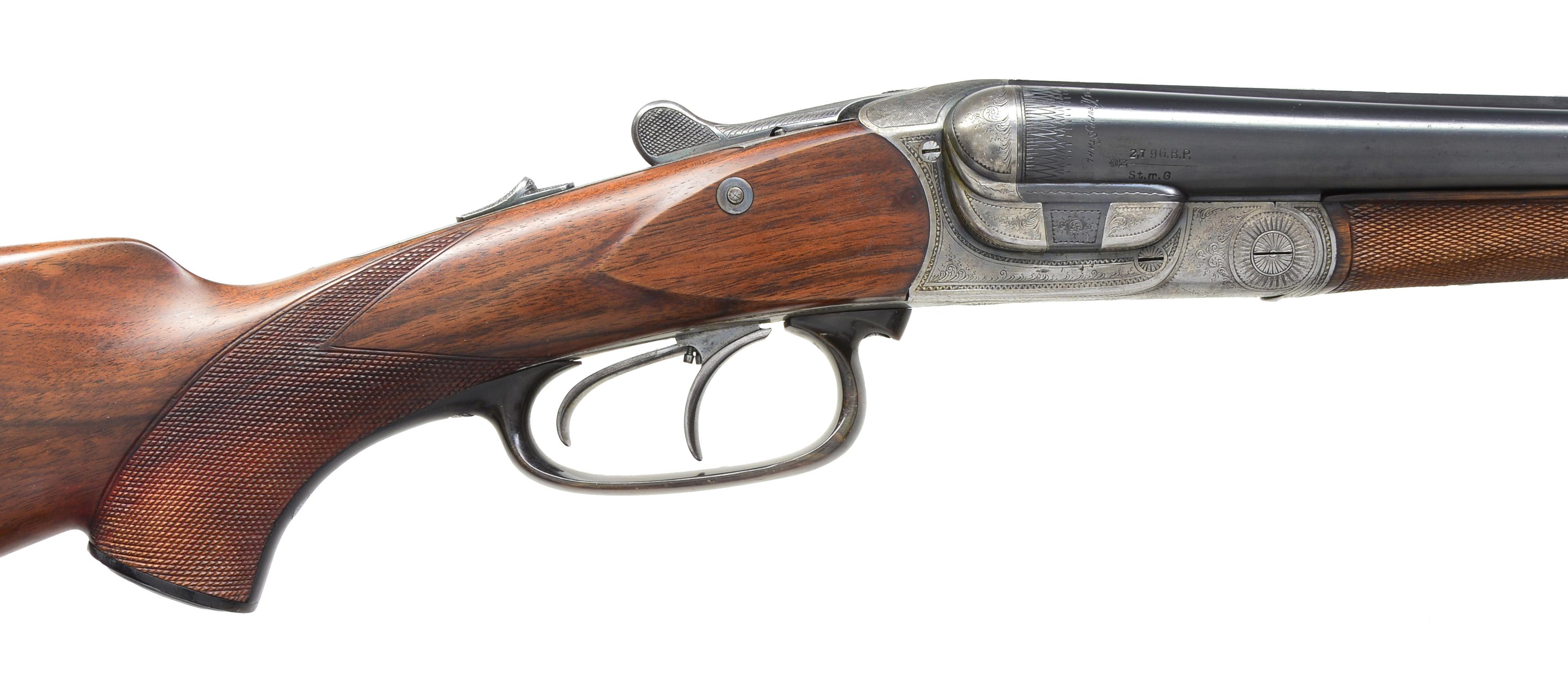 WILHELM BRENNECKE SXS DOUBLE RIFLE.