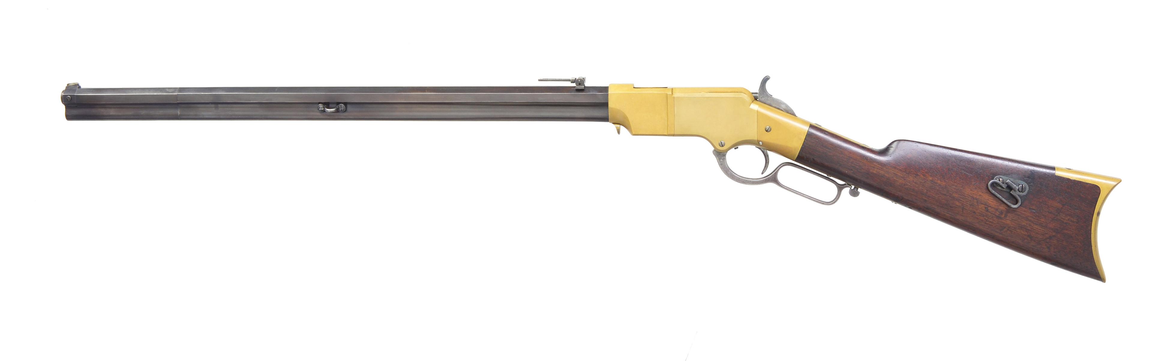 HENRY 1860 LEVER ACTION REPEATING RIFLE.