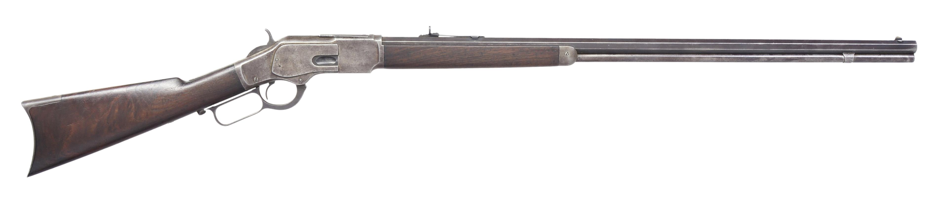 WINCHESTER EXTRA LONG 1873 LEVER ACTION RIFLE.