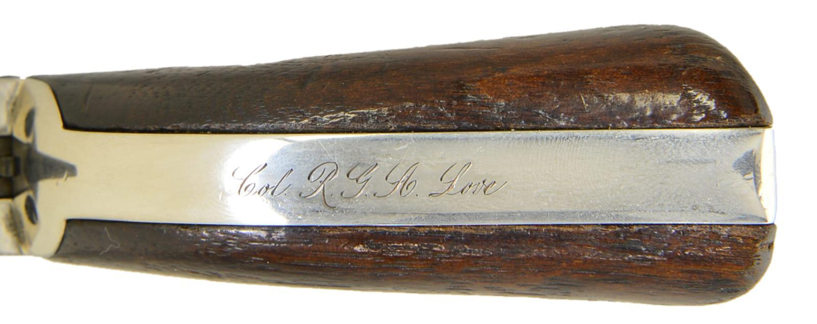 COLT MODEL 1849 REVOLVER INSCRIBED TO COL. ROBERT