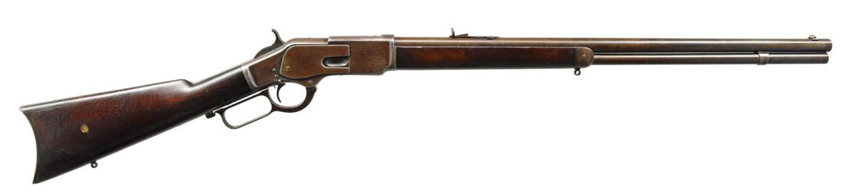 1ST MODEL 1873 WINCHESTER RIFLE.