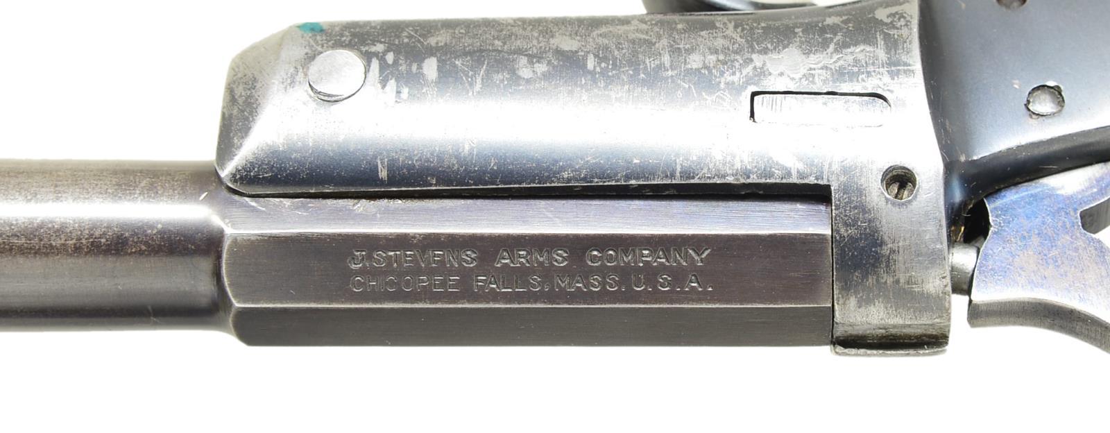 J. STEVENS ARMS CO. HANDY GUN AOW IN 410 & 22 LR.