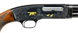 WINCHESTER MODEL 42 CUSTOM ENGRAVED PUMP SHOTGUN.