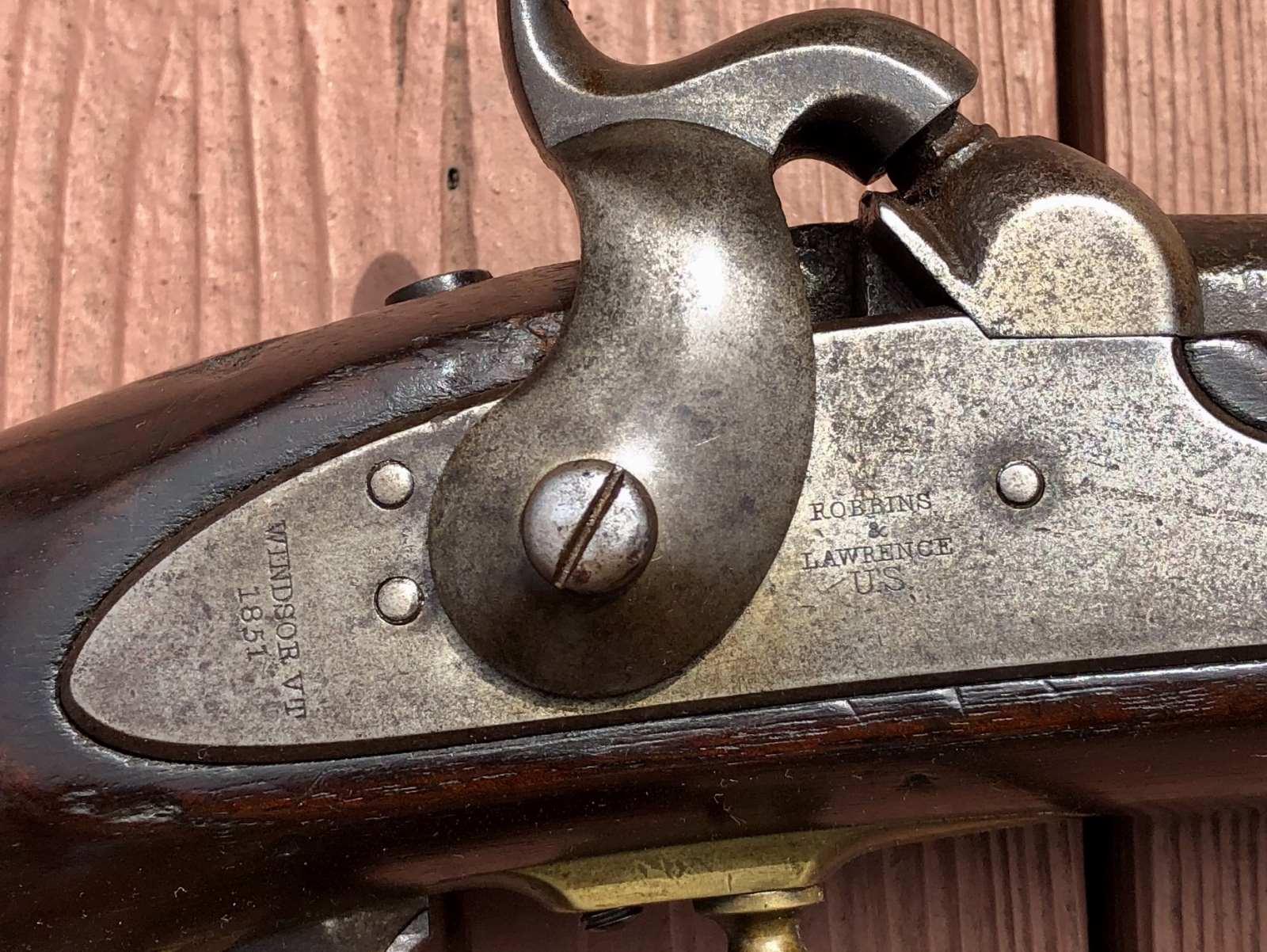 VERY RARE CONFEDERATE USED MISSISSIPPI RIFLE “GATE