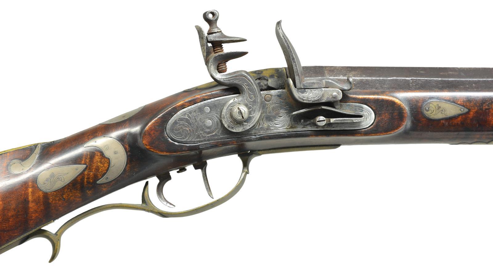 BEAUTIFULLY DECORATED CURLY MAPLE FLINTLOCK