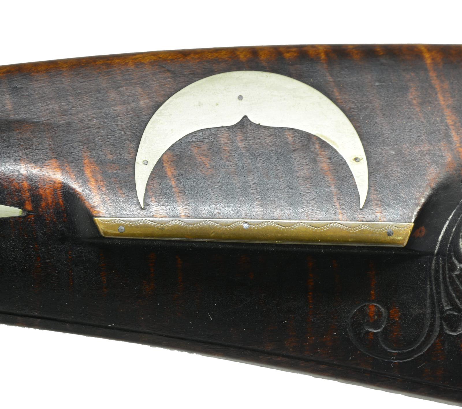 CARVED JOE LONG PERCUSSION KENTUCKY RIFLE