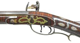 ATTRACTIVE FLINTLOCK RIFLE BY WILLIAM FILMAN