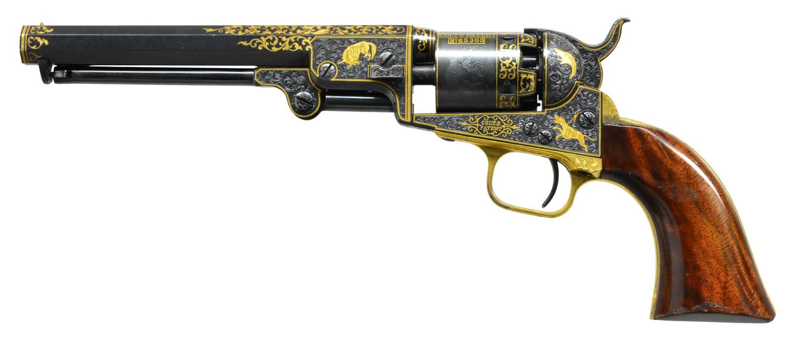 HORATIO ACEVEDO GOLD INSET AND ENGRAVED COLT MODEL