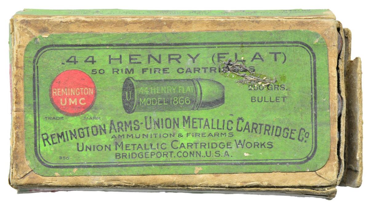 REMINGTON UMC 44 HENRY FLAT RIMFIRE CARTRIDGES.