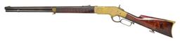 ENGRAVED WINCHESTER 1866 LEVER ACTION RIFLE.