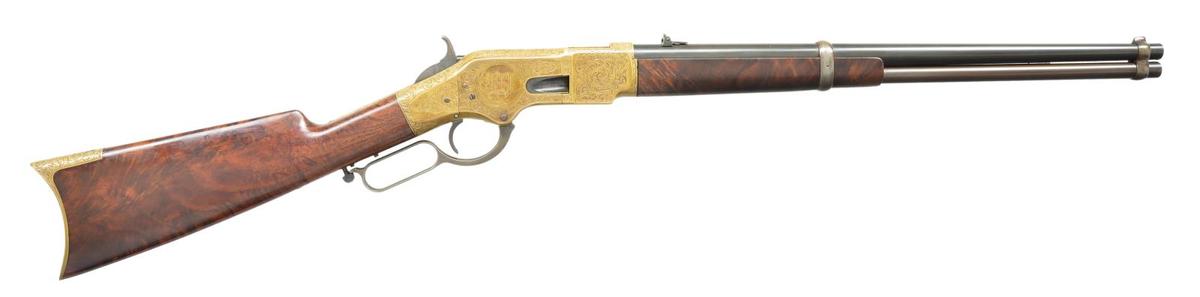 STRIKING NIMSCHKE STYLE ENGRAVED WINCHESTER 1866