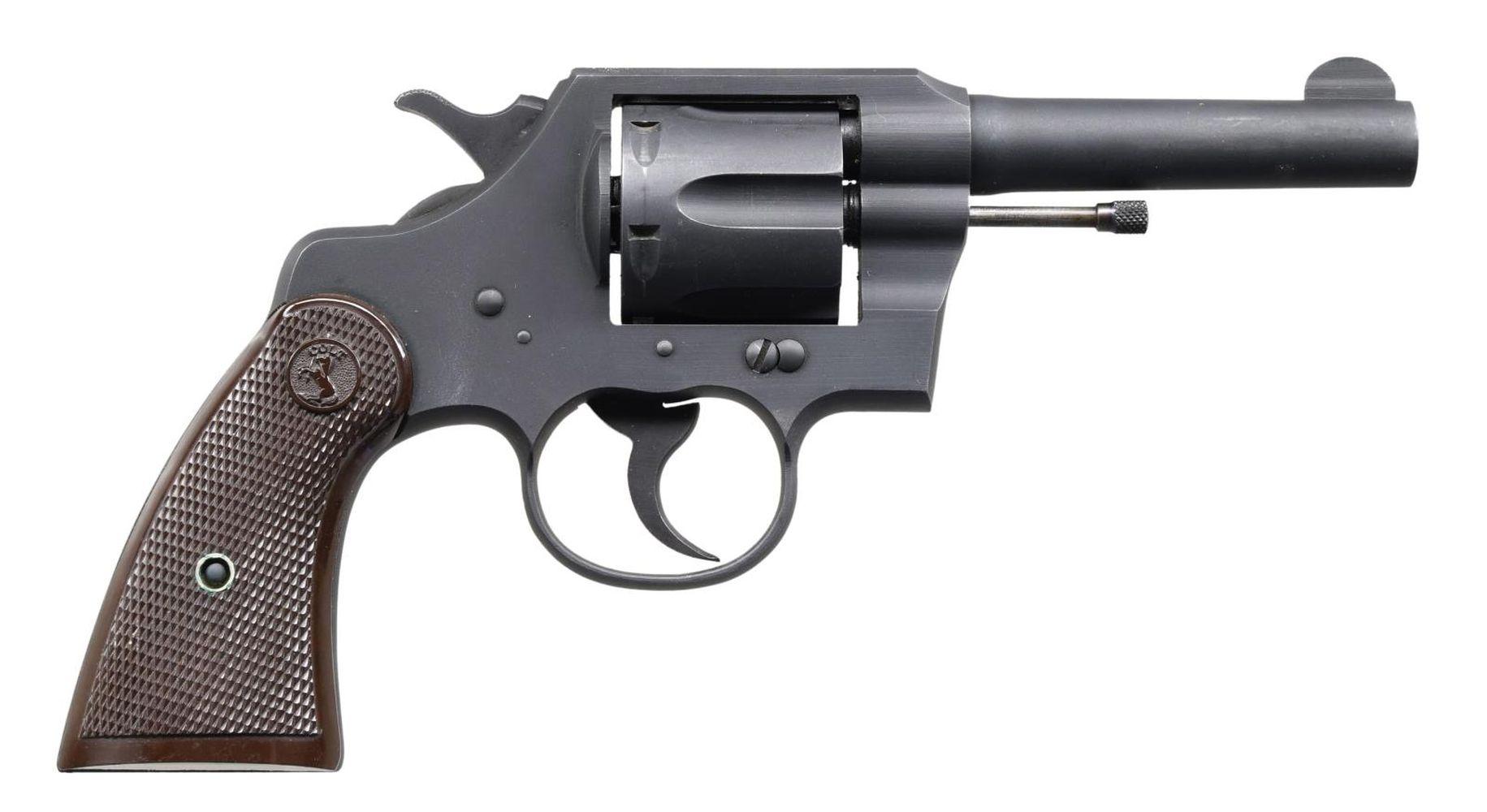 COLT COMMANDO DOUBLE ACTION REVOLVER WITH HOLSTER.