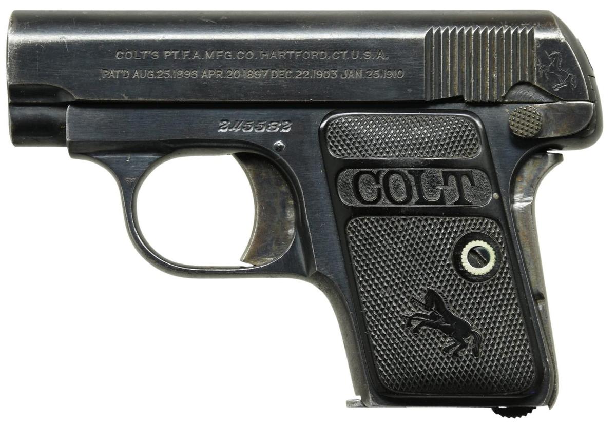 COLT 1908 VEST POCKET SEMI AUTO PISTOL.