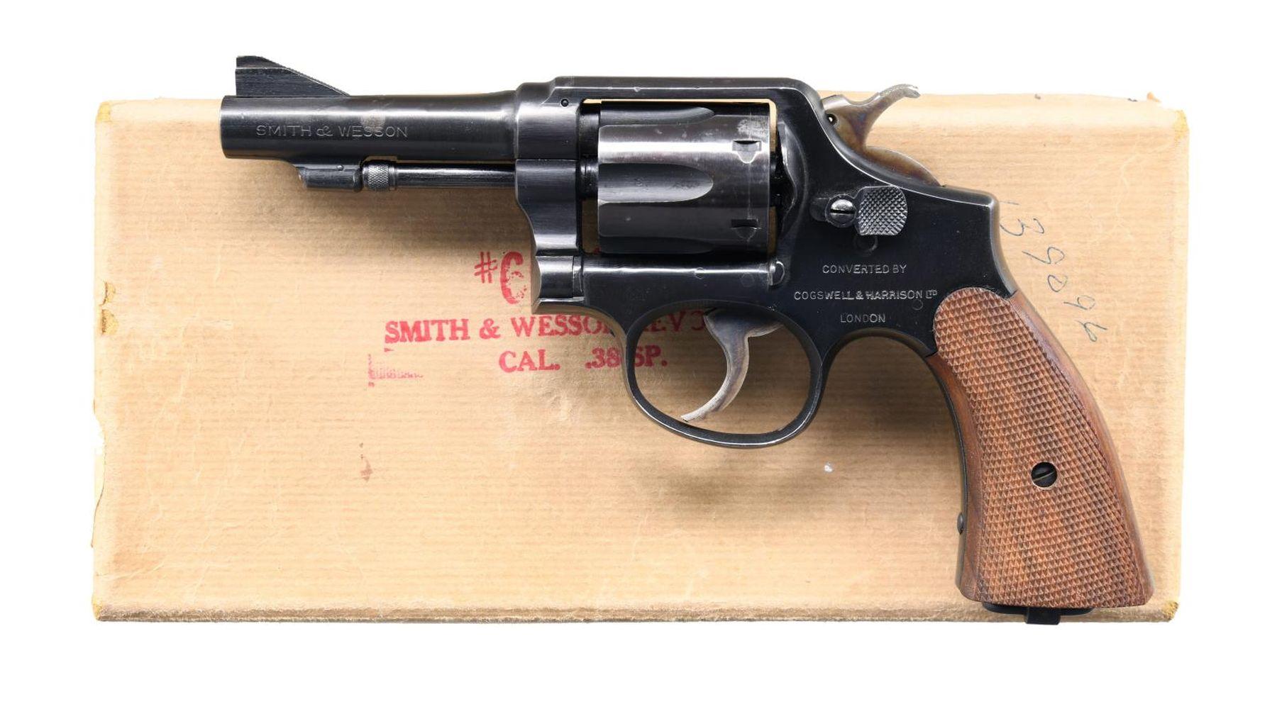 COGSWELL & HARRISON CONVERTED S&W VICTORY MODEL DA