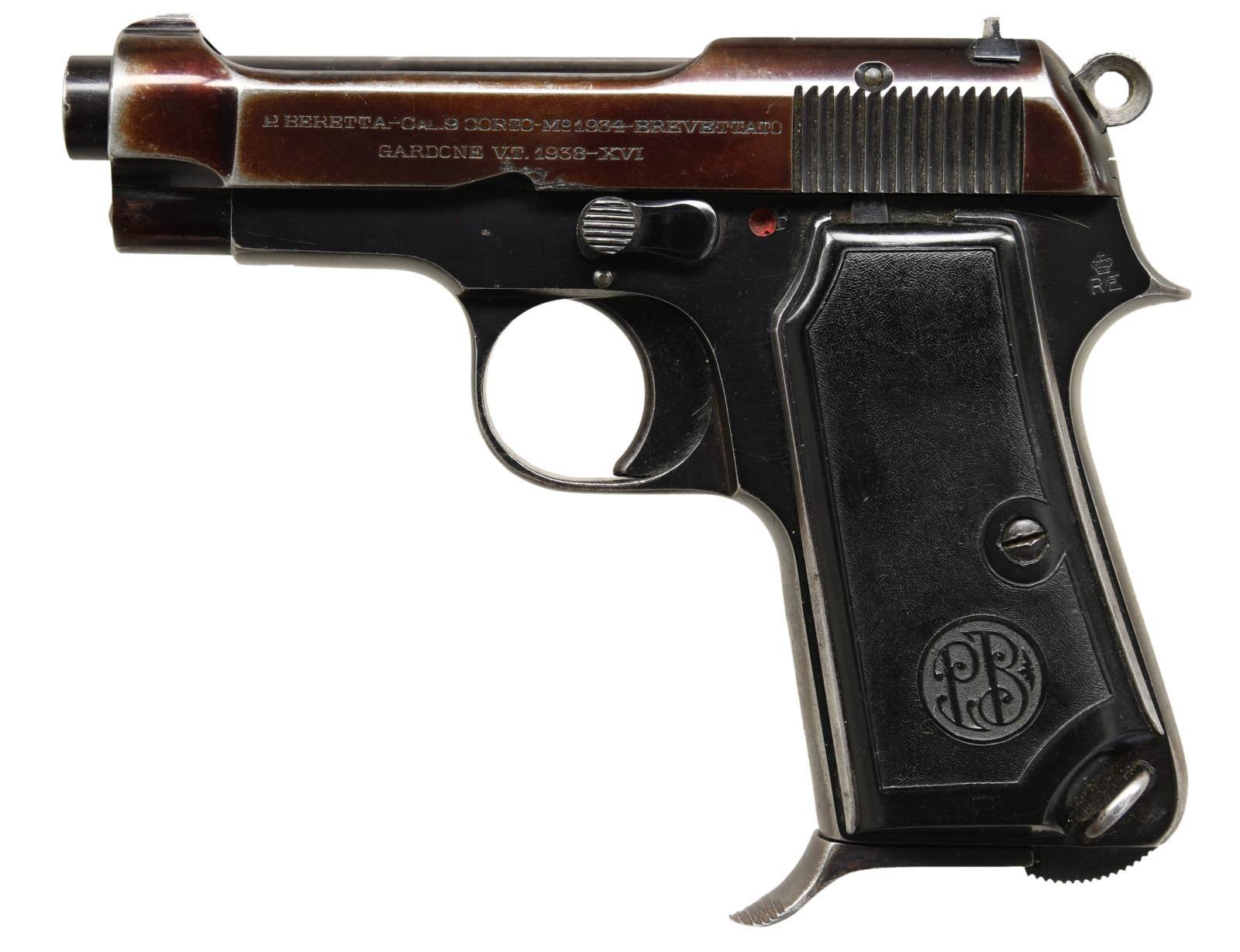 WWII ITALIAN ARMY BERETTA 1934 SEMI AUTO PISTOL.