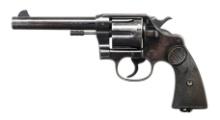 BRITISH MARKED COLT NEW SERVICE DA REVOLVER.