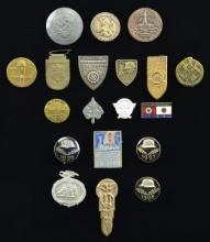 19 WWII GERMAN BADGES, PINS & TINNIES.