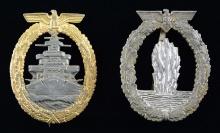 2 WWII GERMAN BADGES.