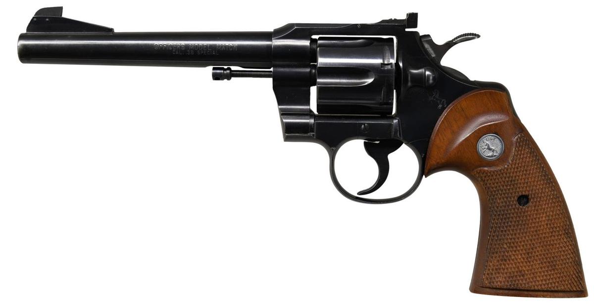 COLT OFFICER'S MODEL MATCH MATCH DA REVOLVER.