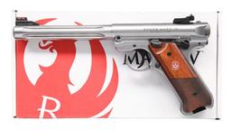 RUGER STAINLESS MARK IV HUNTER SEMI-AUTO PISTOL.