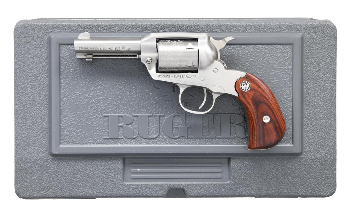 RUGER STAINLESS NEW BEARCAT REVOLVER WITH BIRDS