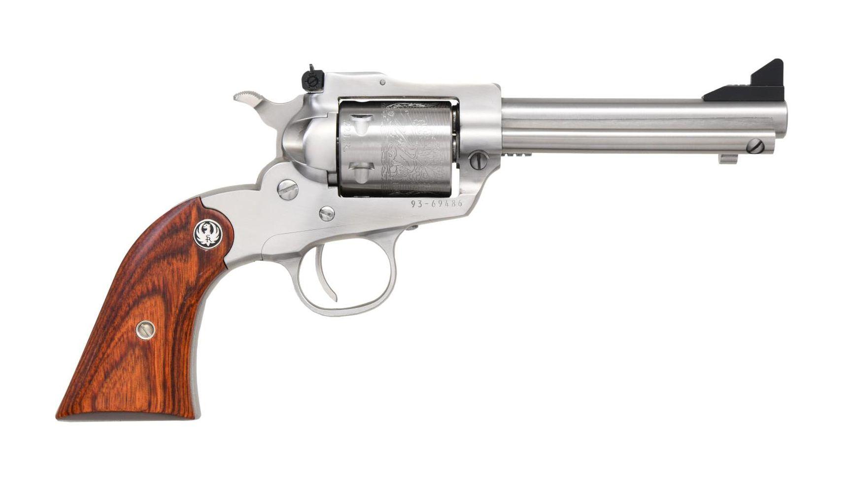 RUGER STAINLESS NEW BEARCAT REVOLVER.