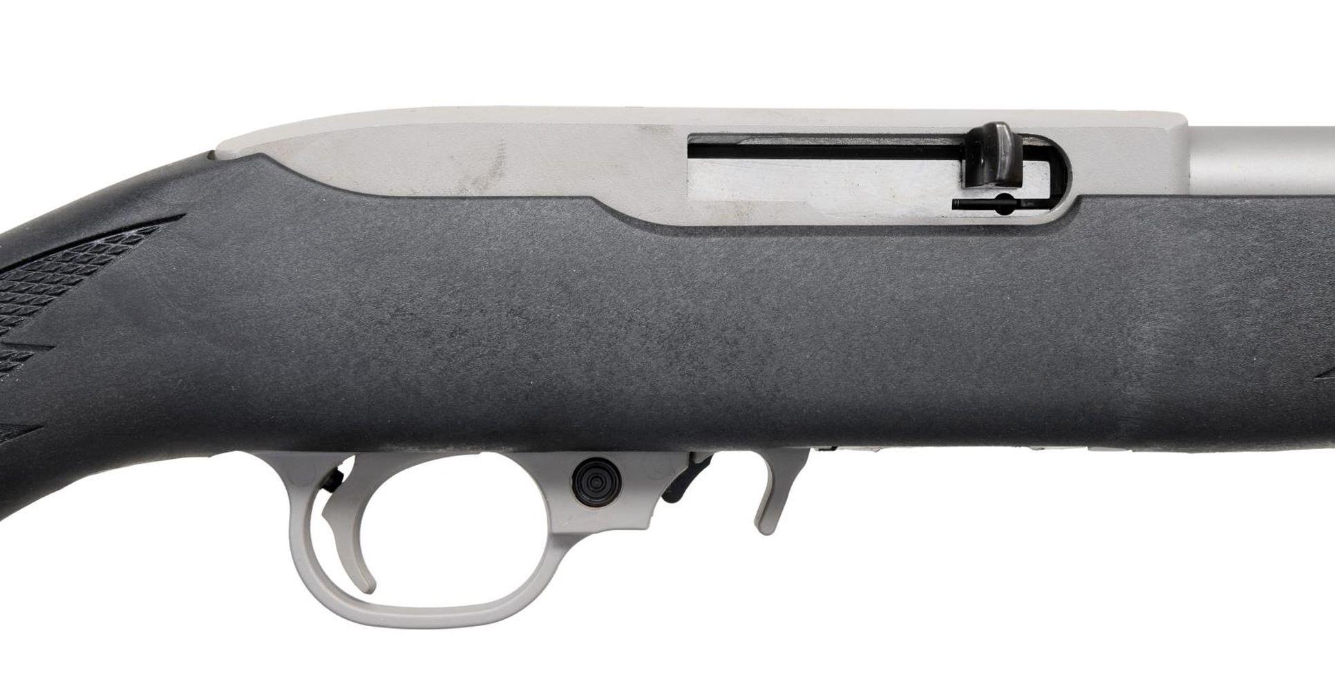 RUGER STAINLESS MODEL 10/22 SEMI-AUTO CARBINE.