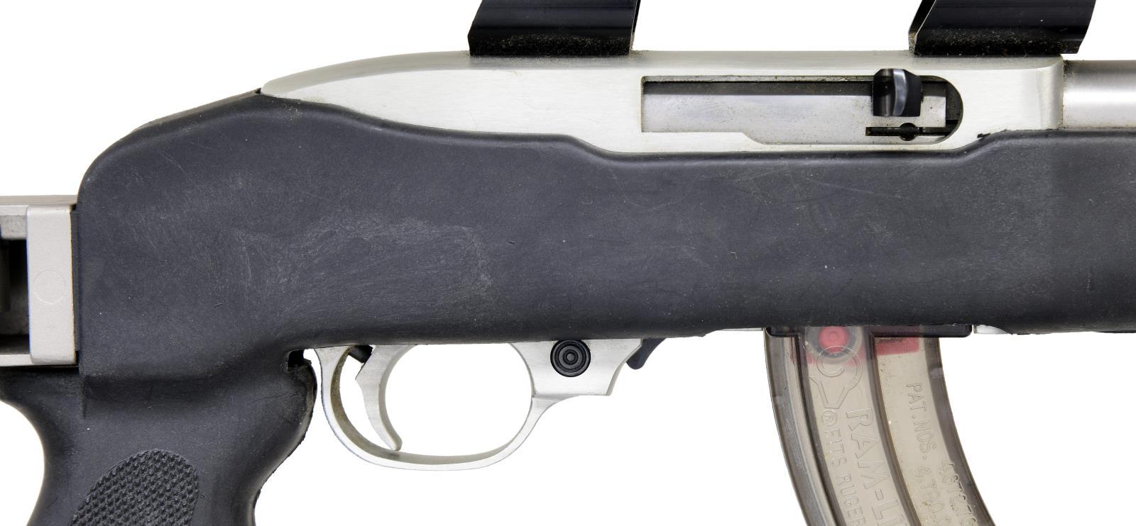 RUGER STAINLESS MODEL 10/22 SEMI-AUTO CARBINE.