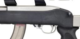 RUGER STAINLESS MODEL 10/22 SEMI-AUTO CARBINE.