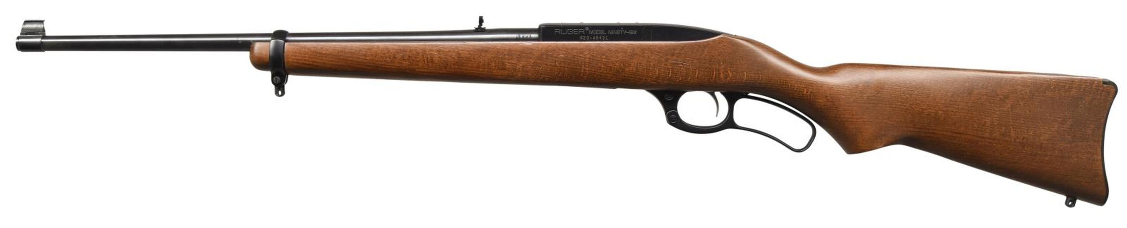 RUGER 17 HMR MODEL NINETY-SIX LEVER ACTION RIFLE.