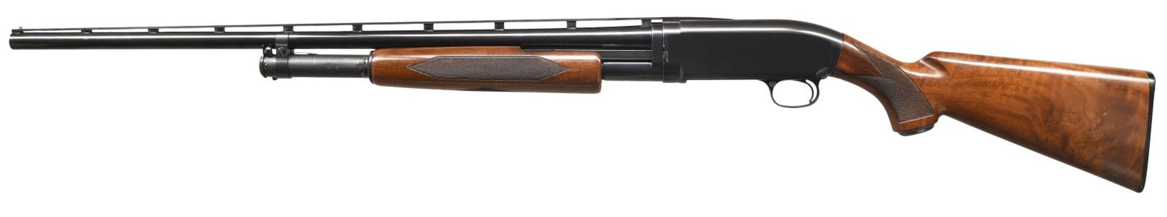 BROWNING MODEL 12 PUMP ACTION SHOTGUN.