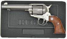 RUGER STAINLESS OLD MODEL VAQUERO REVOLVER.