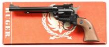 RUGER BLUED NEW MODEL SINGLE-SIX REVOLVER.