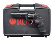 RUGER MODEL GP-100 BLUED DOUBLE ACTION REVOLVER.